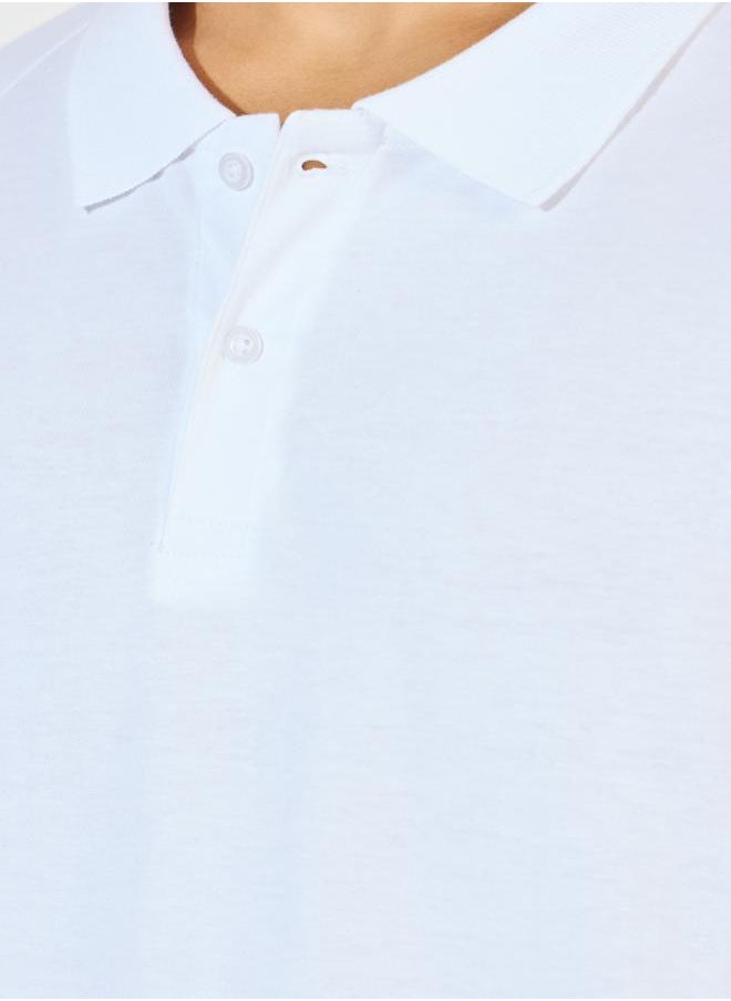 Styli Oversized Heavy Cotton Jersey Raglan Polo  - Image 3