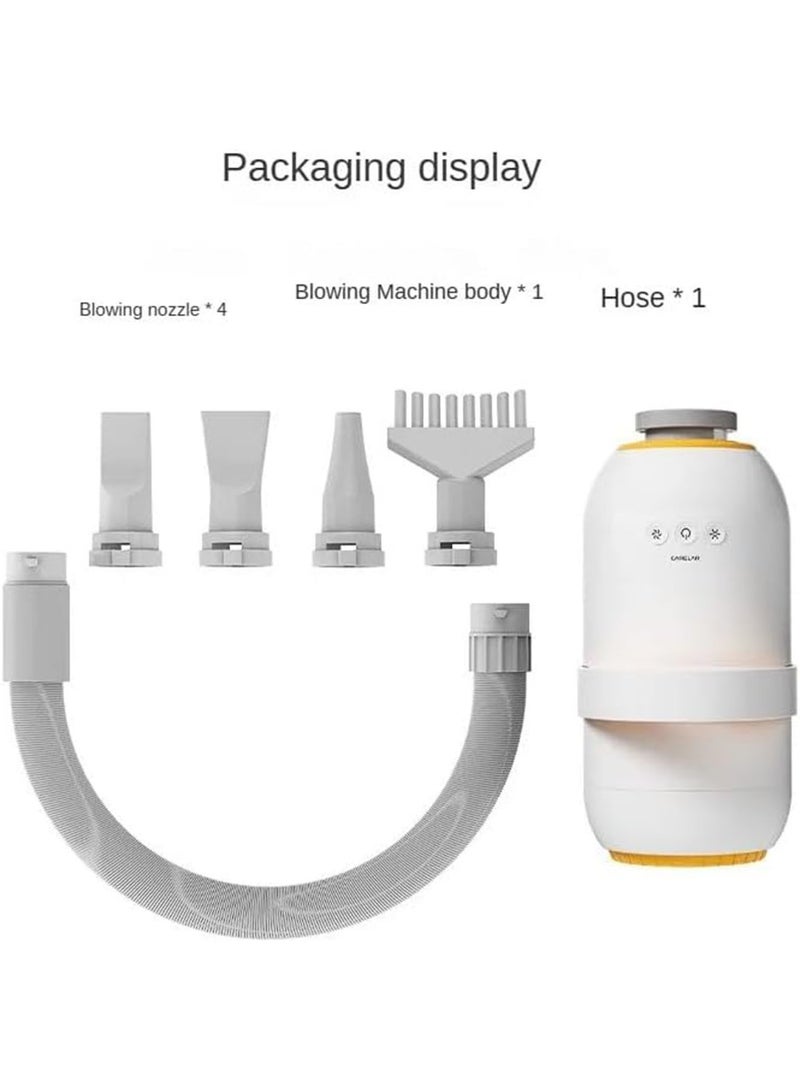 ليموس مجفف شعر للعناية بالحيوانات الأليفة مزود بـ 4 فوهات مختلفة للتحكم في درجة الحرارة وسرعة قابلة للتعديل وضجيج منخفض - Image 2