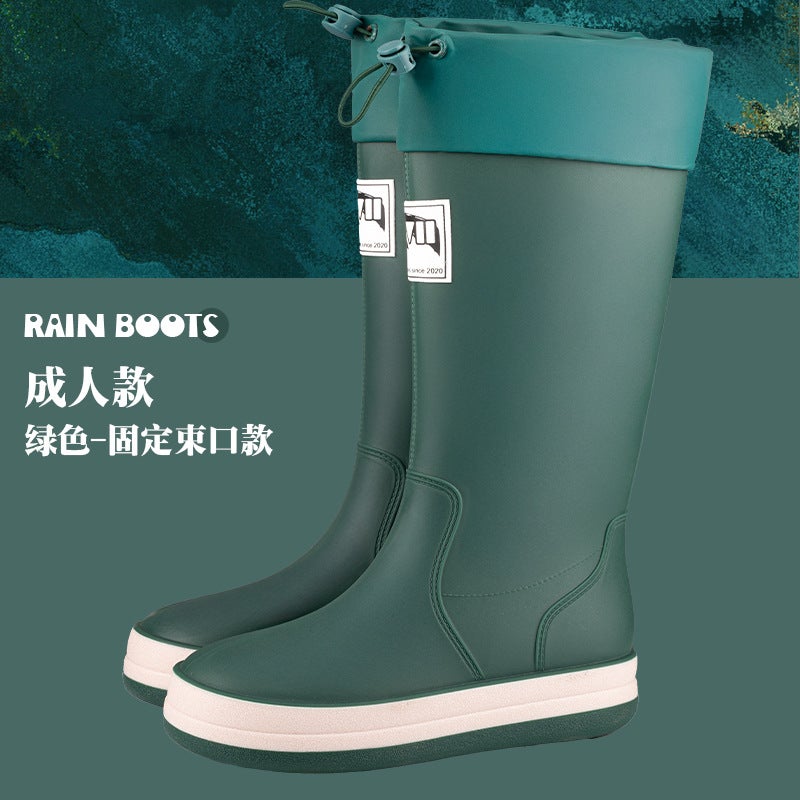 Sale South Korea Parent-Child Water Shoes Women'S Waterproof Non-Slip Rain Boots Men'S Rain Shoes Children'S Rubber Shoes Hiking Water Boots Camping - Image 1
