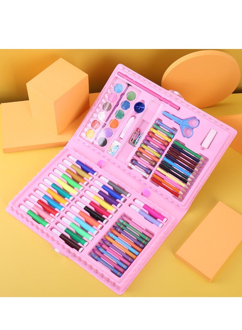 86 children's art, graffiti brushes, sets, gift boxes, creative birthday gifts, safe and non-toxic colors, not dirty, washable colored pencils, crayons - Image 1