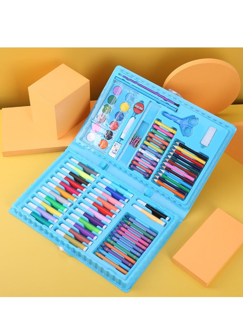 86 children's art, graffiti brushes, sets, gift boxes, creative birthday gifts, safe and non-toxic colors, not dirty, washable colored pencils, crayons - Image 3