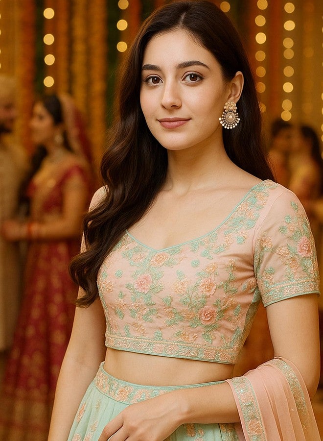 Touchstone Indian bollywood ancient southern gold jewelry inspired bridal jewelry earrings with faux pearls for women in antique tone and oxidized. - Image 4