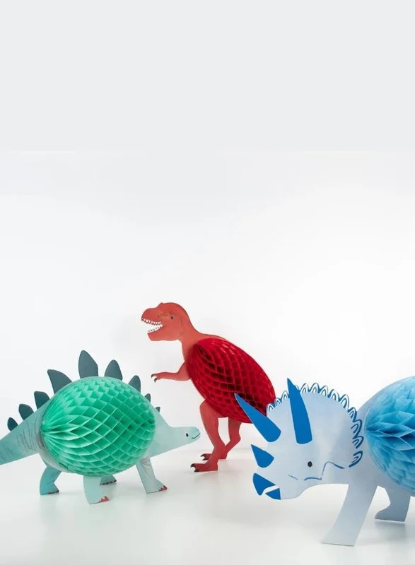 Meri Meri Honeycomb Dinosaur Decorations