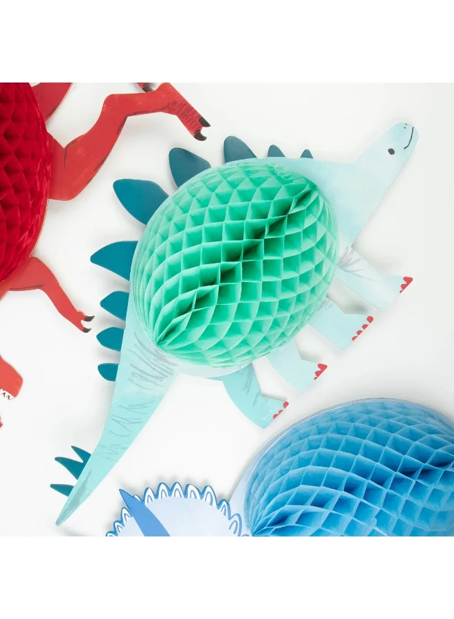 Meri Meri Honeycomb Dinosaur Decorations
