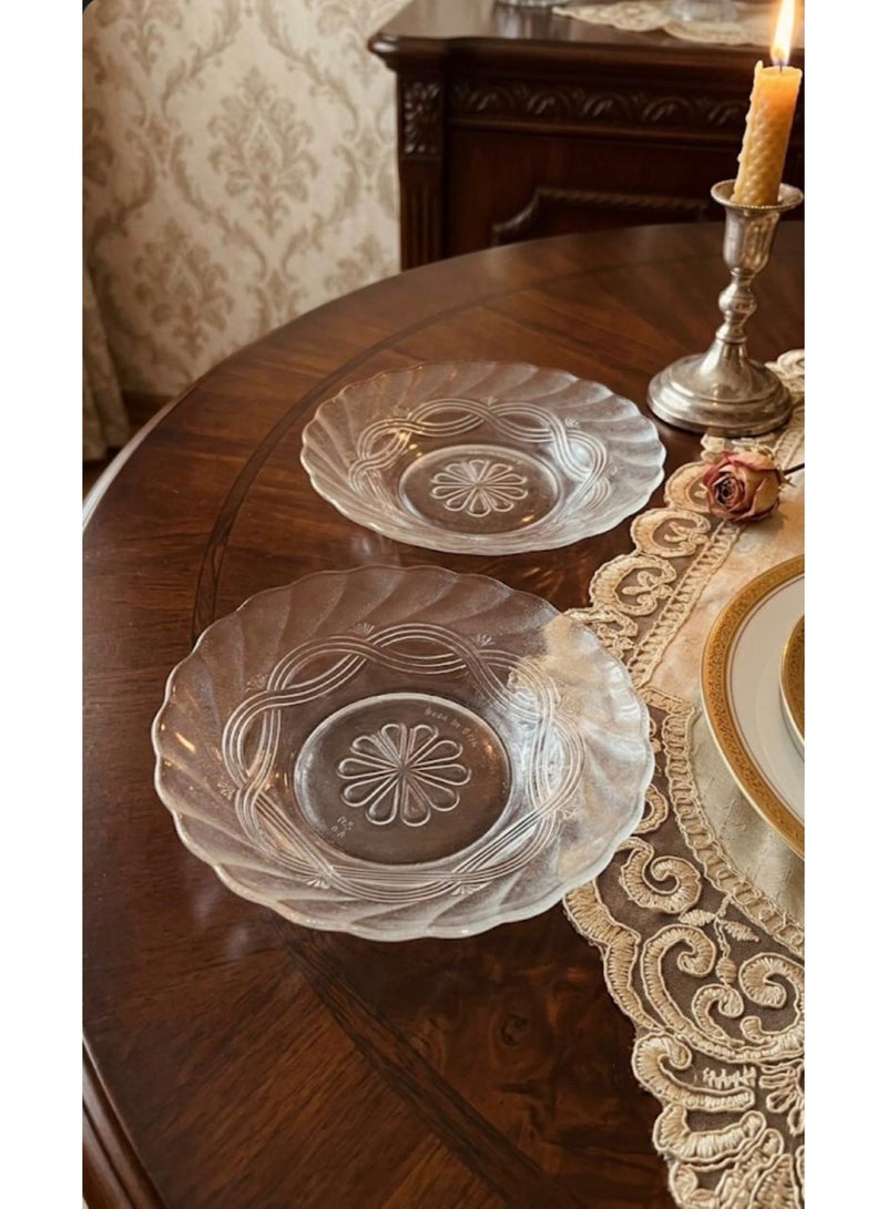 Glass Dishes 6 Pcs 20 cm - Image 1
