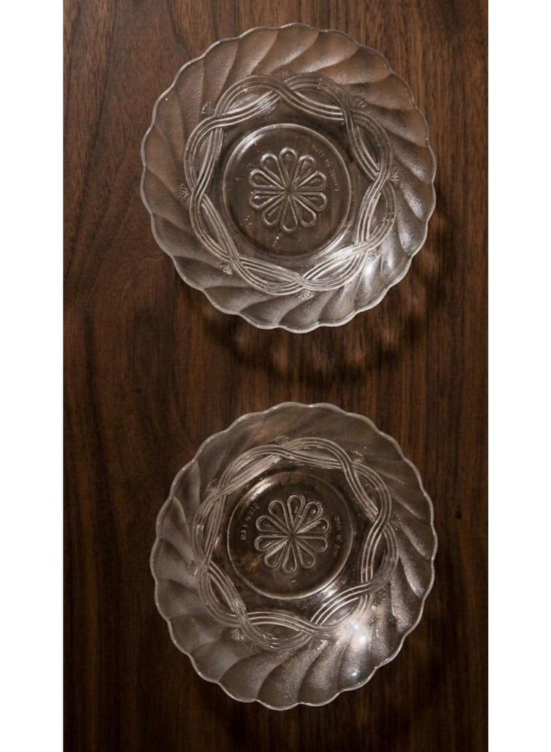 Glass Dishes 6 Pcs 20 cm - Image 2