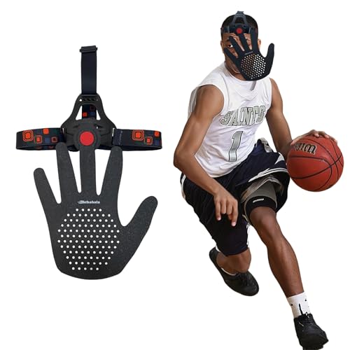 bibahala Headgear Blocking Guards Basketball Defensive Mask 2nd Generation 3D Eye-Blocking Shooting Dribble Mask Guard Shooter Jump Shot Basketball Associates Training Equipment (Dribbling Style) - Image 1