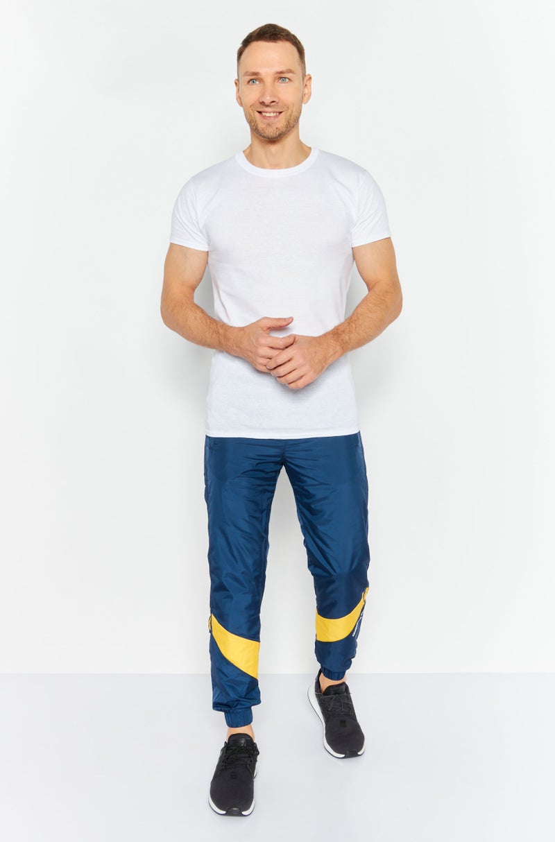 adidas Originals Men Sportswear Fit Drawstring Training Track Pant, Navy Combo - Image 4