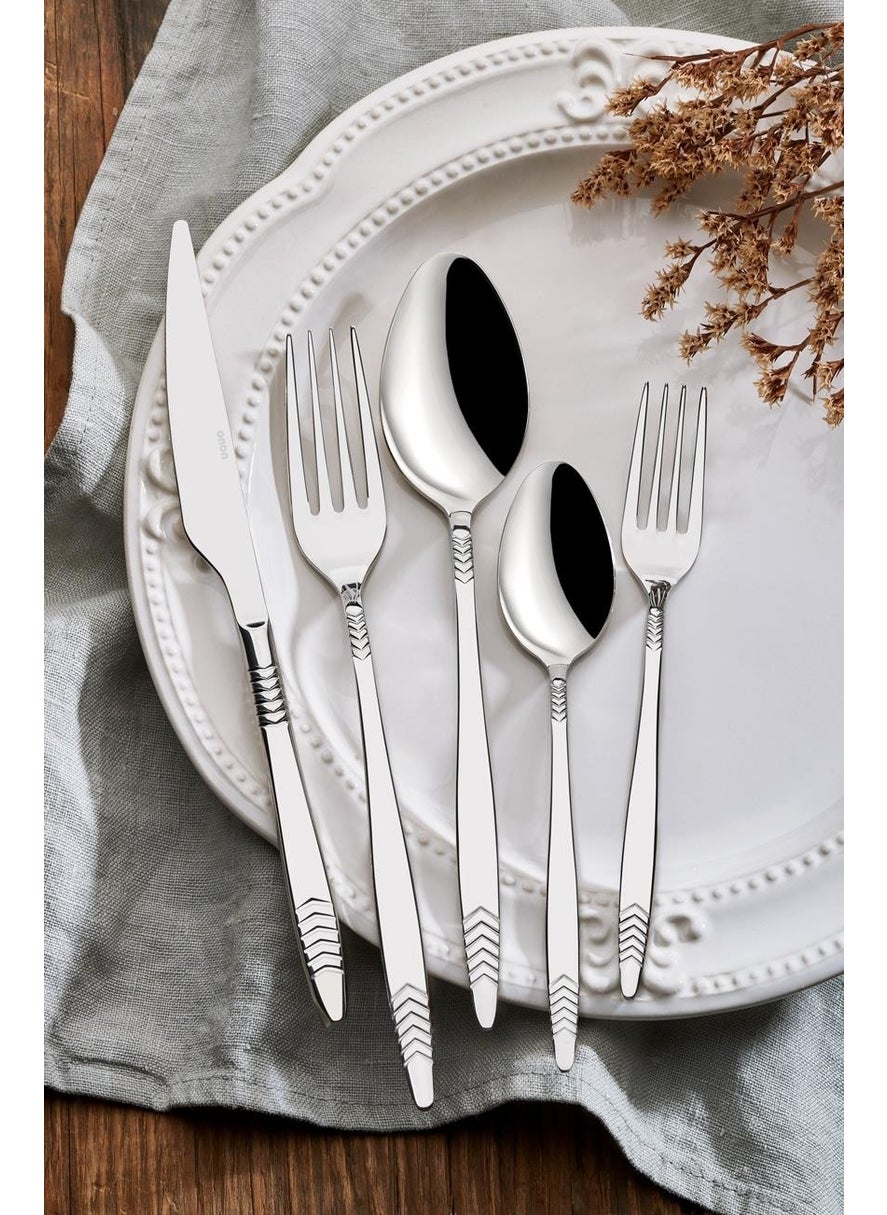 Onon Hera Dessert Spoon 6 Pieces 18/10  - Image 2