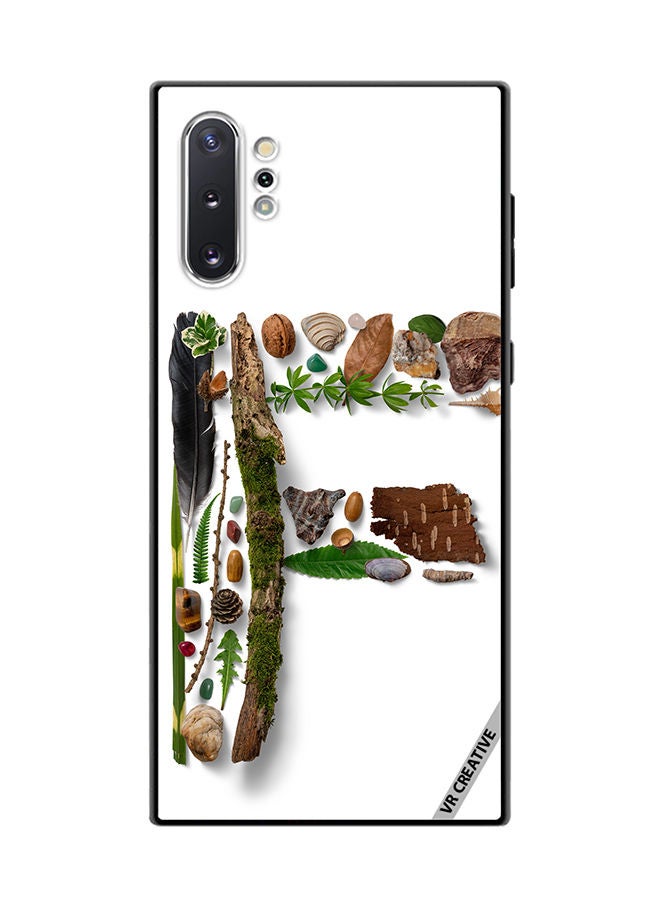 VR CREATIVE Protective Case Cover For Samsung Galaxy Note10 Plus 5G Alphabet F Design Multicolour - Image 1