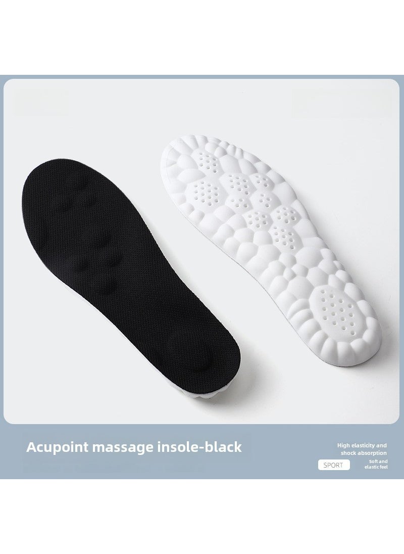 Generic Thick Cushioning Insole Unisex Black 