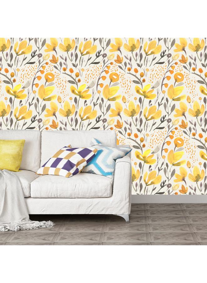 Bluejw Watercolor Flower Terrazzo Cross Border Hot Selling Self-adhesive Wallpaper Transformation Removable Wall Sticker RW041-053 - Image 3