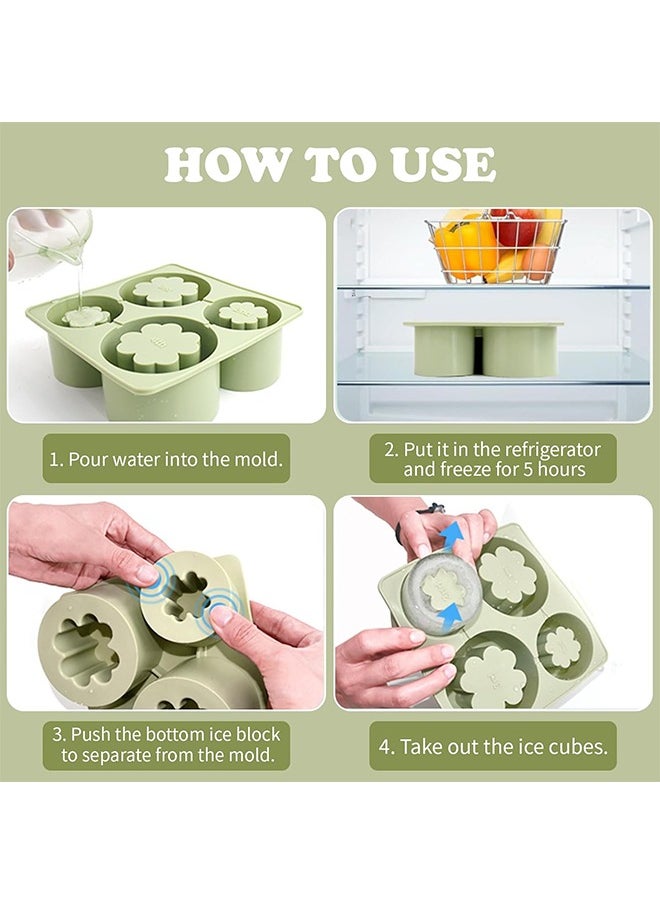 Generic - Ice Cube Tray for Large Cup, Ice Maker Easy Release Ice Cube Molds for Ice Drink Juice Coffee - Image 1