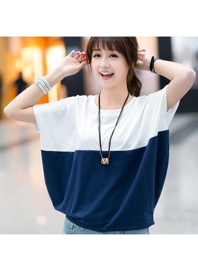 Generic - Top Summer Korean Style Large Size Women's Clothing Loose Batmobile Top Student Women's Short-sleeved T-shirt Chubby Girl Summer Trendy T-shirt - Image 1