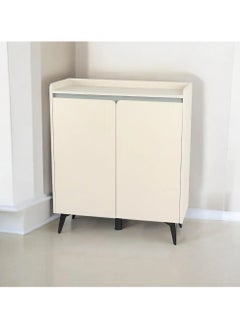 watheer Multipurpose 2-door shoe cabinet, white, 80 x 32 x 95 cm  - Image 1