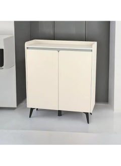 watheer Multipurpose 2-door shoe cabinet, white, 80 x 32 x 95 cm  - Image 4