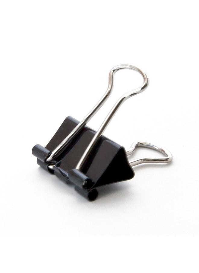 U Brands - Binder Clips, Small 3/4-Inch Width, 1/3-Inch Paper Holding Capacity, Black And Silver Steel, 144-Count - 653U08-24 - Image 1