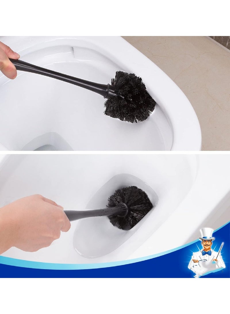 مجموعة مكبس المرحاض وفرشاة الأطباق لتنظيف الحمام، مجموعة واحدة باللون الأسود  - Image 4