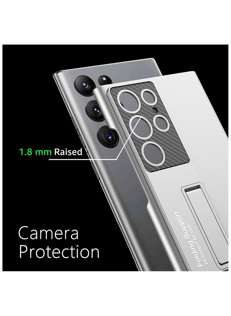 GKK Slim Hard Matte PC Built-in Kickstand Case Cover For Samsung S23 Ultra Case  - Image 3