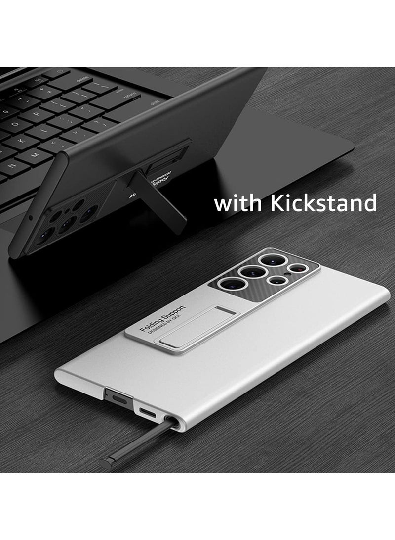 GKK Slim Hard Matte PC Built-in Kickstand Case Cover For Samsung S23 Ultra Case  - Image 4