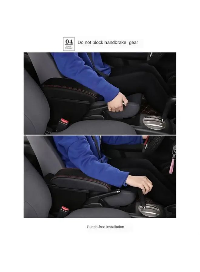 For PEUGEOT 301 Car Armrest Box Direct Fit Center Console Storage Compartment Cup Holder Black Red Dashboard Organizer Easy Installation Sedan Hatchback OEM Compatible Retrofit Accessory - Image 5