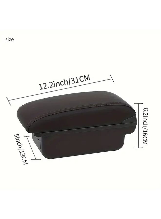 For PEUGEOT 301 Car Armrest Box Direct Fit Center Console Storage Compartment Cup Holder Black Red Dashboard Organizer Easy Installation Sedan Hatchback OEM Compatible Retrofit Accessory - Image 2