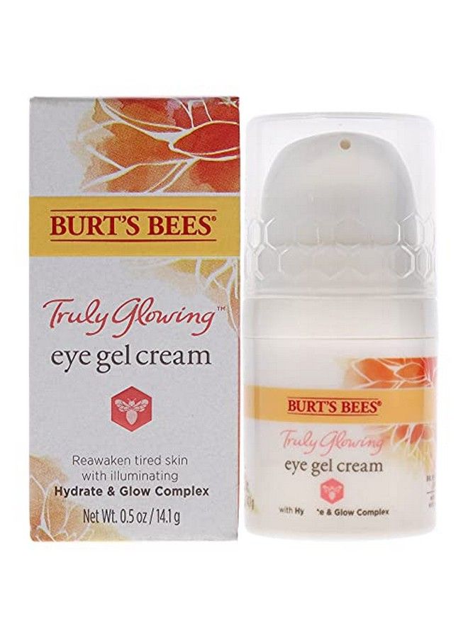Burt's Bees Burts Bees Truly Glowing Eye Gel Cream Unisex 05 Oz White - Image 1