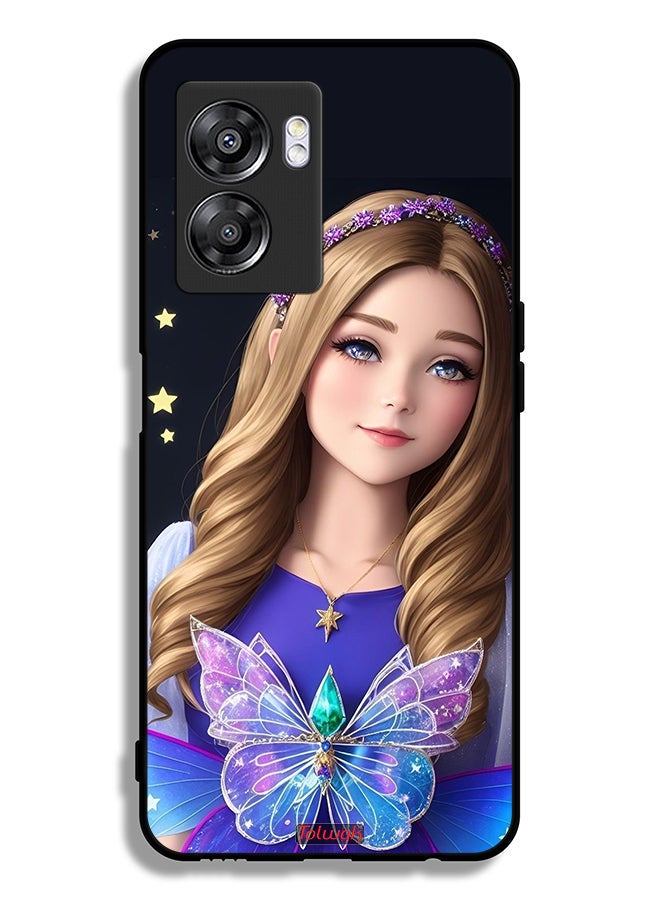 Tolwak Oppo A57 5G Protective Case Cover Cute Butterfly Girl - Image 2