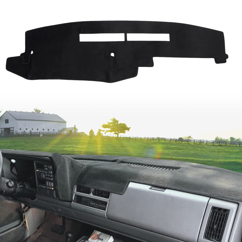 POSAID Dashboard Dash Cover for 19881994 Chevy Chevrolet Silverado Suburban BlazerGMC Sierra C1500 C2500 C3500 K1500 K2500 K3500 Pickup Truck Interior Dash Protector Cover MatBlack