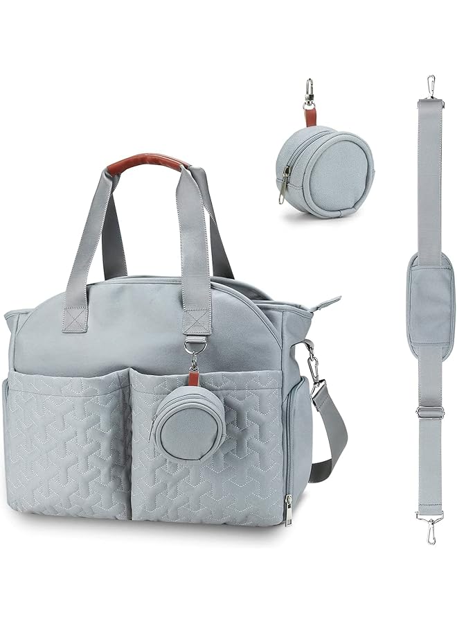 erorex Multifunctional Baby Changing Bag Large Capacity Waterproof Tote Bag Satchel Messenger Bag Portable - Image 1