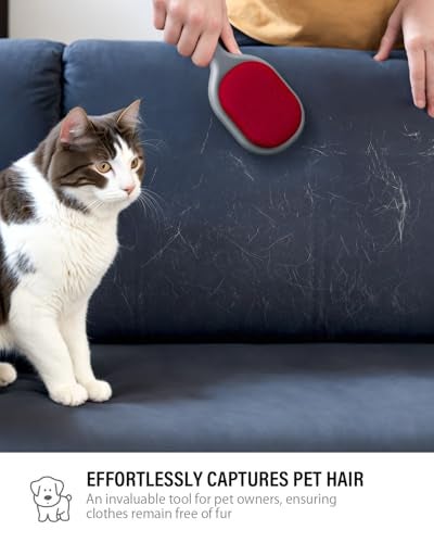 VASSON DoubleSided Lint Brushes Classic Velvet Brush for Furniture and Clothing Ideal for Pet Hair Removal - Image 5