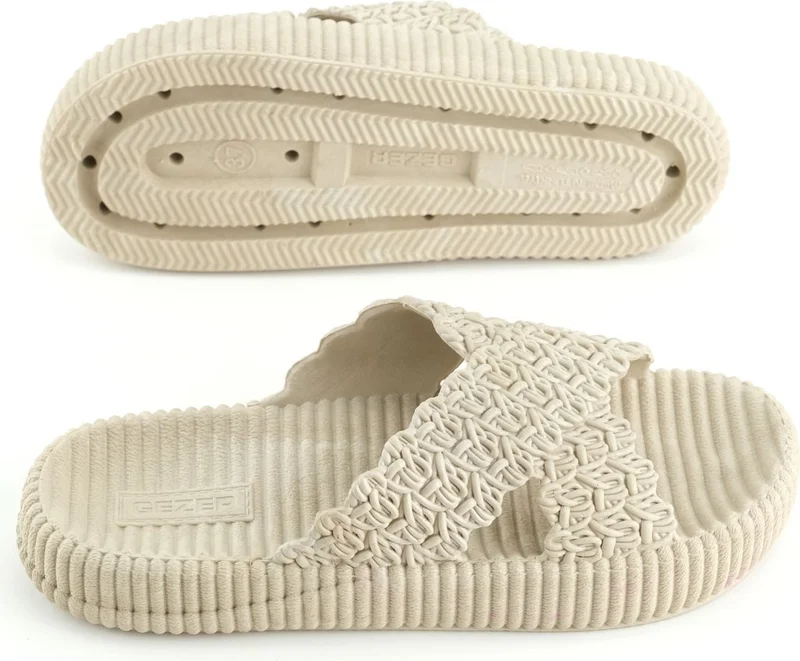 Gezer Women Summer House Bathroom Wet Floor Suitable Slippers