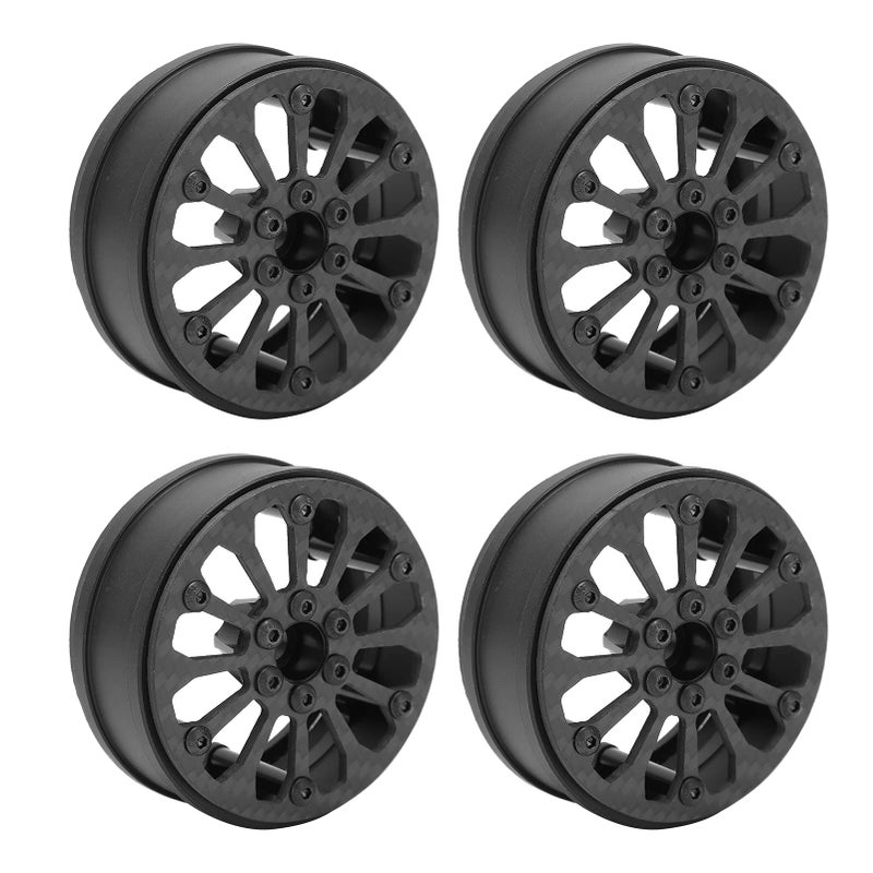 1 10 RC Car 2 2 Inch Five Spoke Carbon Fiber Wheels Lightweight High Strength For Buggy Truck - Image 2
