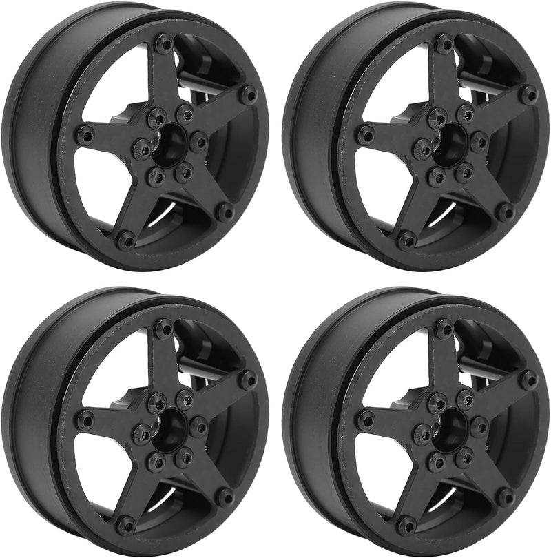 1 10 RC Car 2 2 Inch Five Spoke Carbon Fiber Wheels Lightweight High Strength For Buggy Truck - Image 1