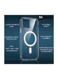 Mi techo Mi Techo Clear Case  TPU Back Cover With Magnetic Safe Charging Designed For iPhone 15 Pro Max  - Image 5