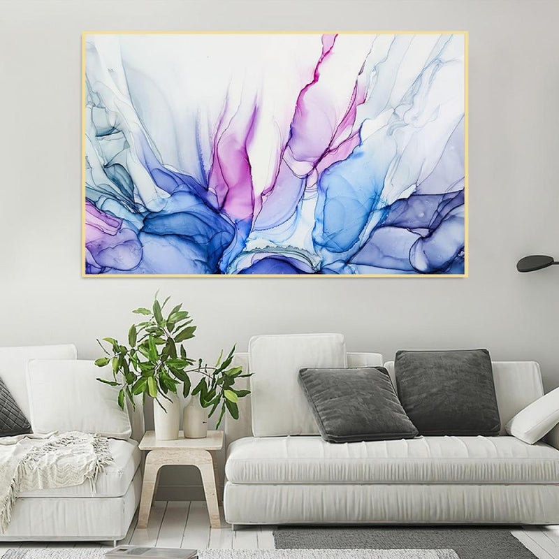 ماركتنا لوحة قماشية بتصميم الفن التجريدي مع برواز مجوف مقاس (60×40) قطعة واحدة - Image 2