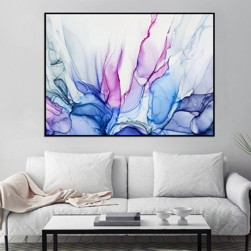 ماركتنا لوحة قماشية بتصميم الفن التجريدي مع برواز مجوف مقاس (60×40) قطعة واحدة - Image 3