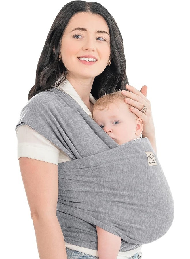 KeaBabies Baby Wrap Carrier - All in 1 Original Baby Carrier Newborn to Toddler Sling, Easy to Wear, Hands Free Bonding, Lightweight, Breathable Infant Wraps (Classic Gray) - Image 1