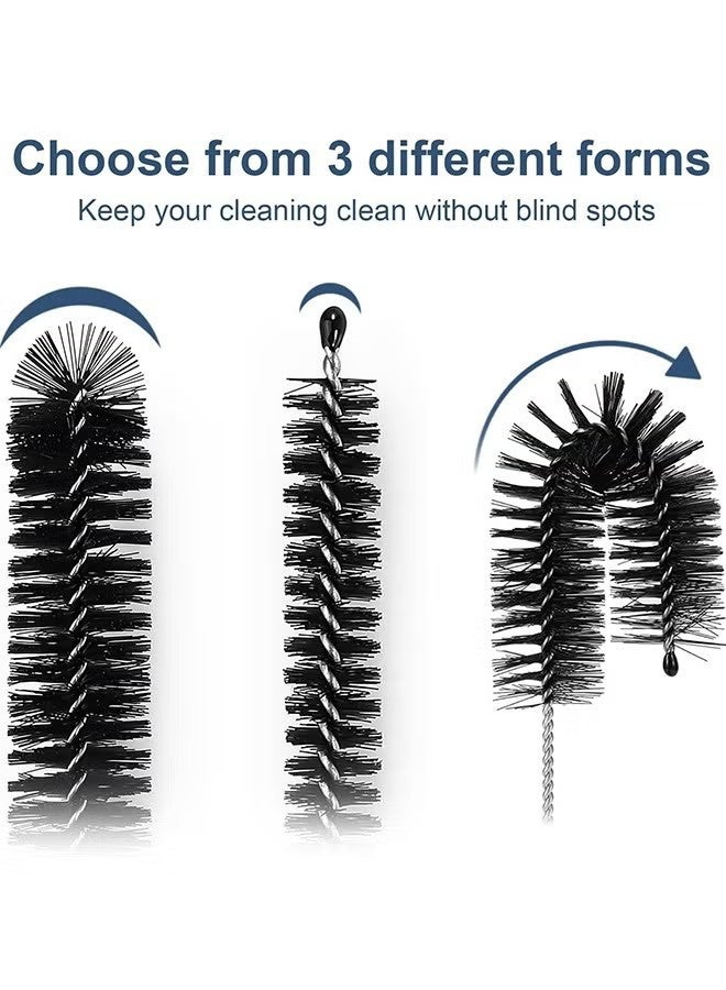 YJ Straw Cleaner Brush Set, 12 Pieces Cleaning Brush and Nylon Tube Brush Brush, Long Cleaning Brush Kit for Water Bottle, Straws on Tumbler, Sippy Cup, Tea Pot Spout - Image 2