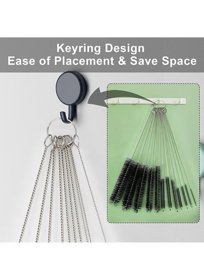 YJ Straw Cleaner Brush Set, 12 Pieces Cleaning Brush and Nylon Tube Brush Brush, Long Cleaning Brush Kit for Water Bottle, Straws on Tumbler, Sippy Cup, Tea Pot Spout - Image 4