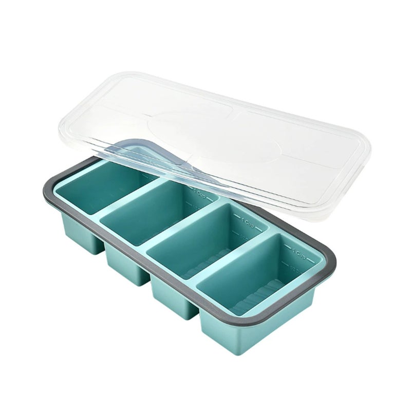 Food-Grade Silicone Freshness Box, Freezer-Friendly Storage Container with Lid