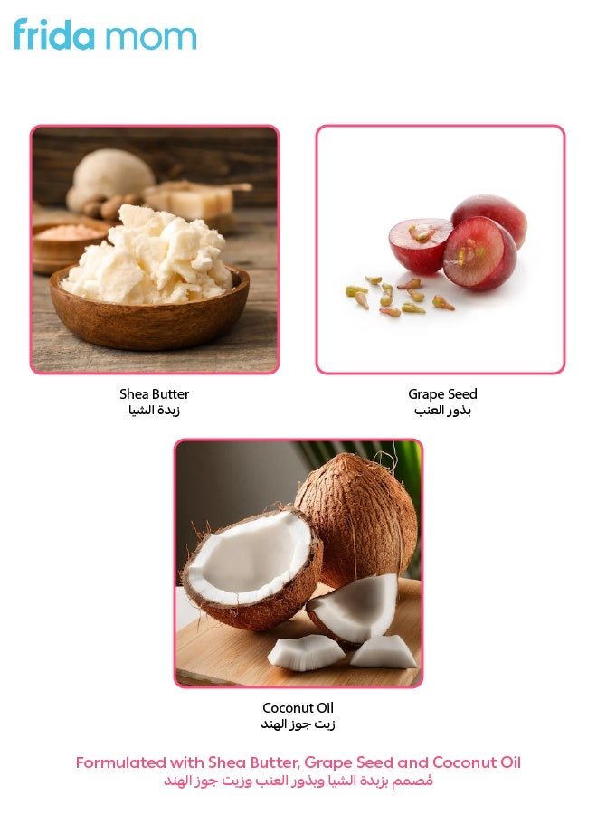 Frida Mom Bump + Body In-Shower Lotion | Hydrating Rinse-Off Moisturizer with Shea Butter & Grape Seed | Pregnancy Safe, Dermatologist Tested | 6oz - Image 5