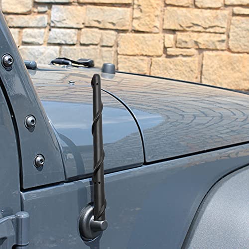 KSaAuto Short Antenna for 2007+ Jeep Wrangler Accessories JK JL Unlimited Gladiator Accessories JT, 7 Inch for Jeep JKU JLU Sahara Rubicon Sport Willys 4xe Mojave High Altitude Radio Antenna Replacement - Image 2
