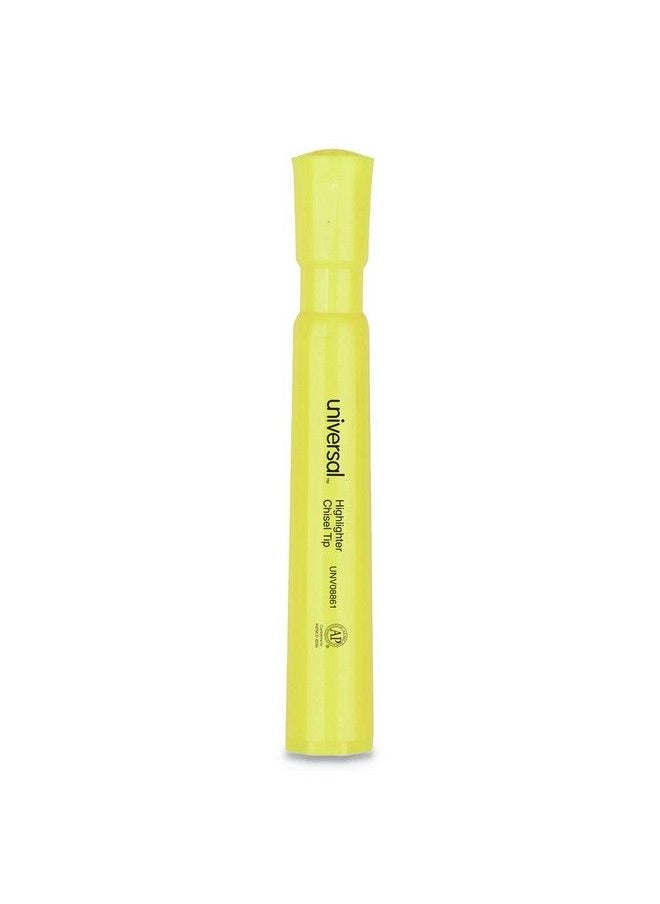 UNIVERSAL - Unv08861 Desk Highlighter Chisel Tip Fluorescent Yellow (1Dozen) - Image 1