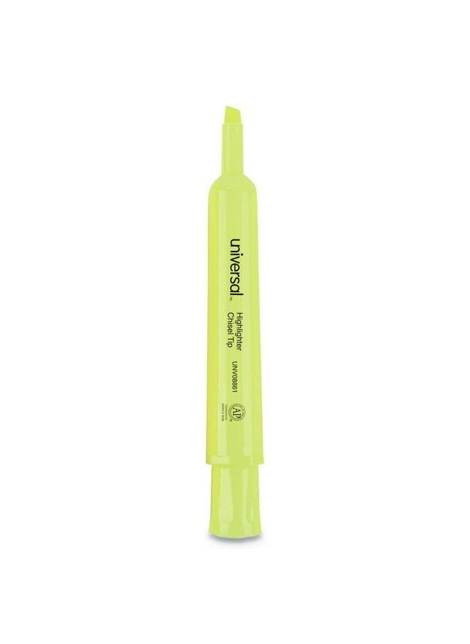 UNIVERSAL - Unv08861 Desk Highlighter Chisel Tip Fluorescent Yellow (1Dozen) - Image 1