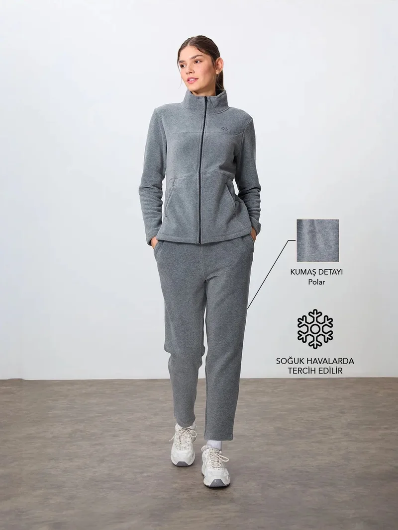 تومي لايف TOMMY Women's Long-Sleeve Zipper Tracksuit Set
