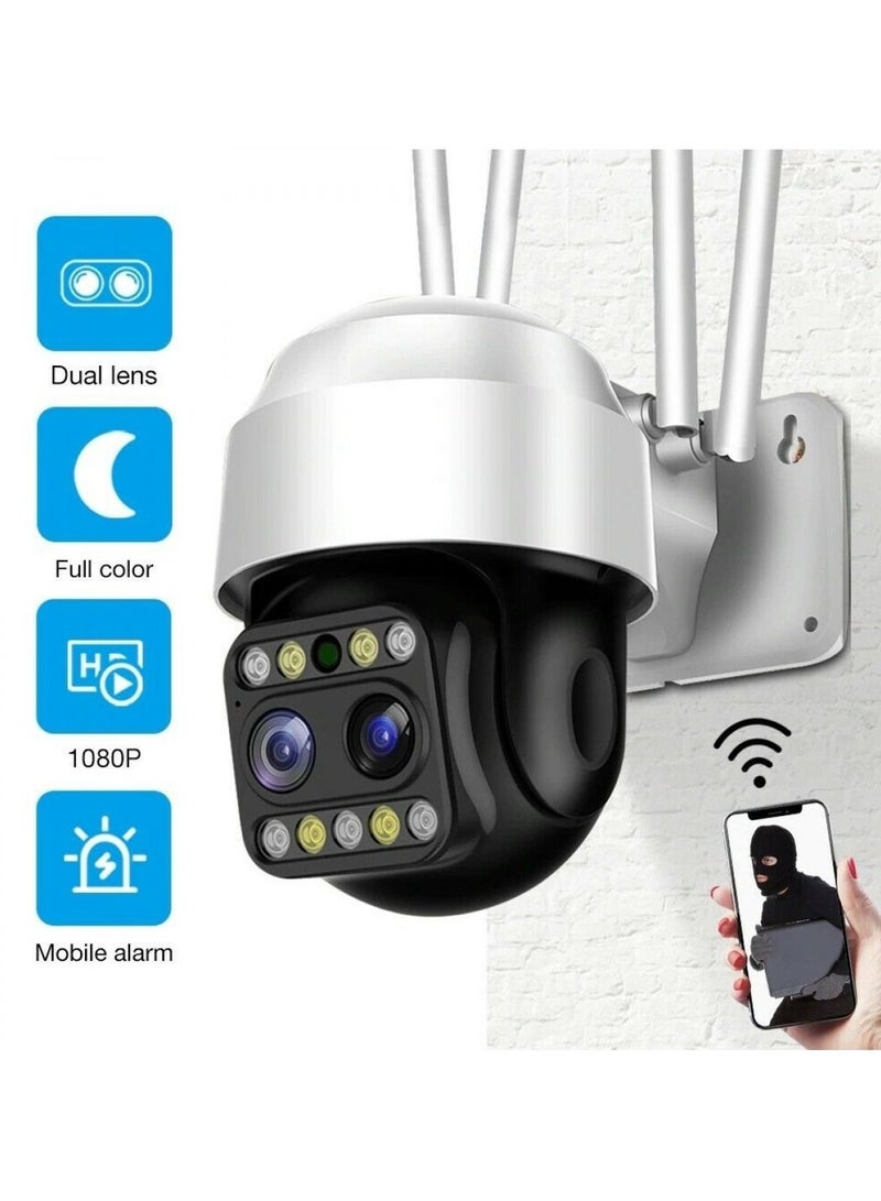 Smart Innovation 3MP Home Security Video CCTV Wi-fi Motion Detection 1080P Dual Lens Outdoor Speed Dome Wireless IP Camera - Image 2