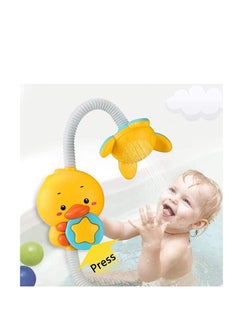 MUMS PLANET Baby Bath Toys Electric Duck Water Pump with Hand Shower Sprinkler for Kids, Bathtub Shower Toy Game for Boys Girls, Kids Toys For Bath T  - Image 1
