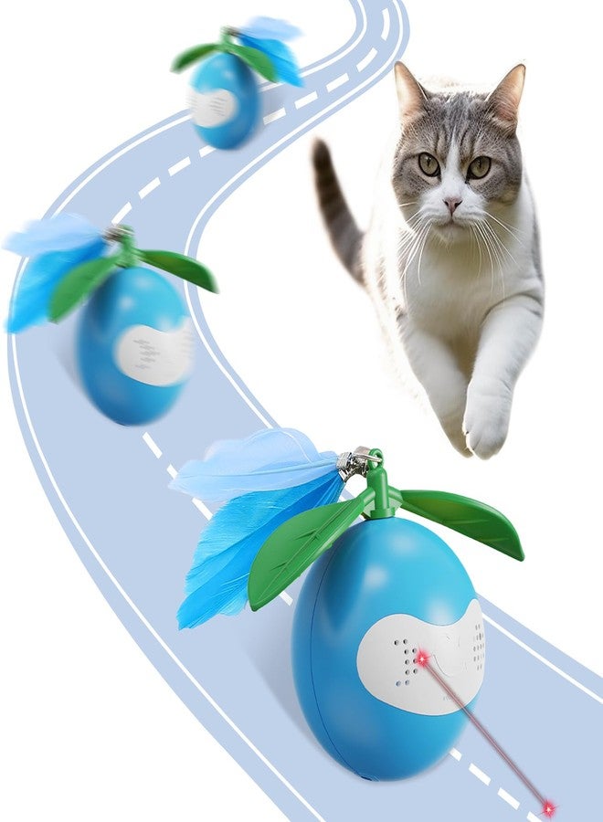 TVM Interactive Cat Toy for Indoor Cats, Automatic Moving Ball Toy Suitable for Indoor Adult Cats and Kittens Suitable for All Cat Breeds Fast Rolling Motion Sensor Light-up Effect - Image 1
