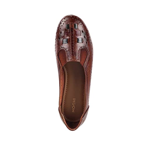 Mochi Women's Tan Synthetic Ballerinas 8-UK 41 (EU) (31-4932) - Image 5